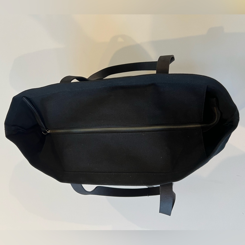 John Varvatos Black Canvas Tote - Picture 3 of 9